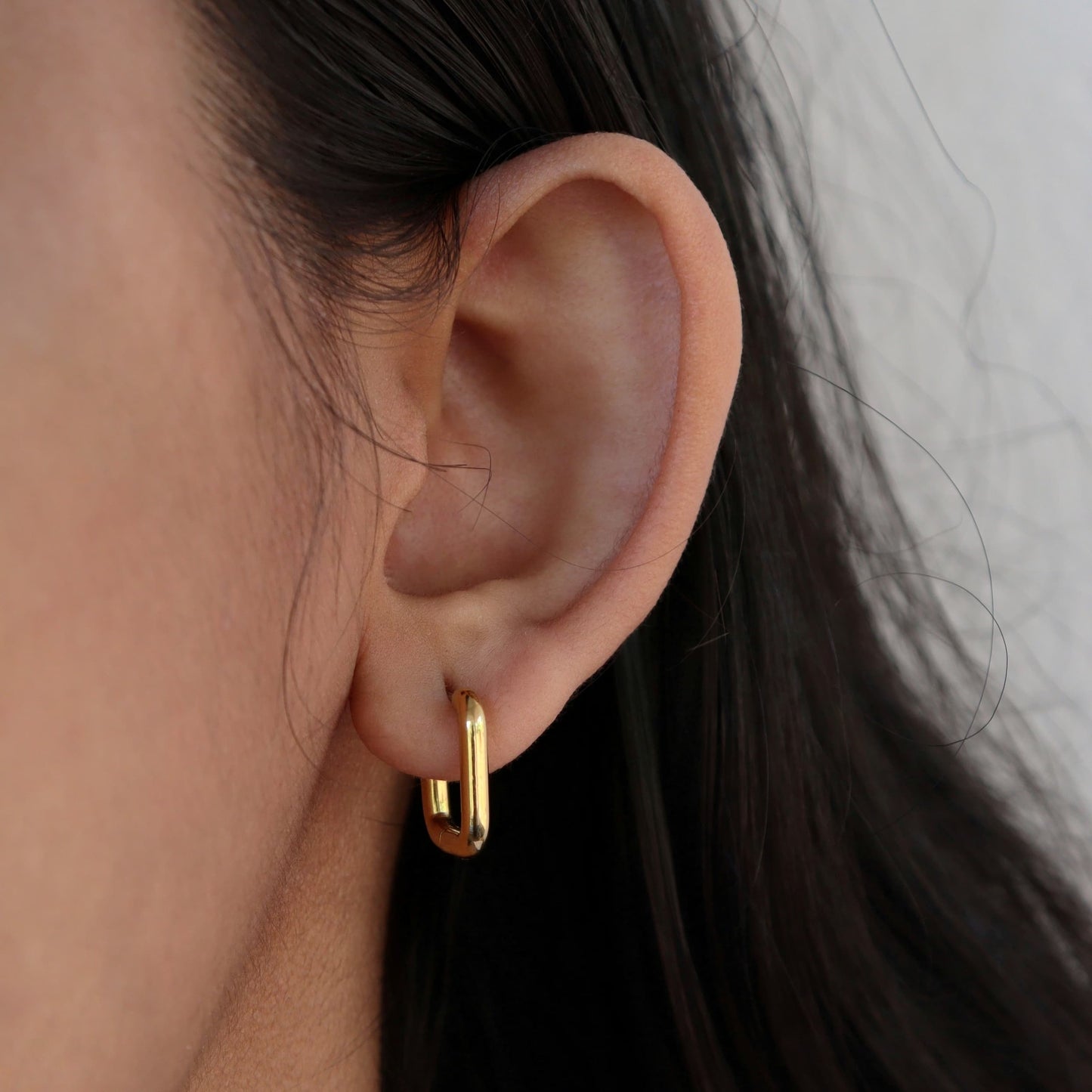 Eliza Square Hoop Earrings - HLE005